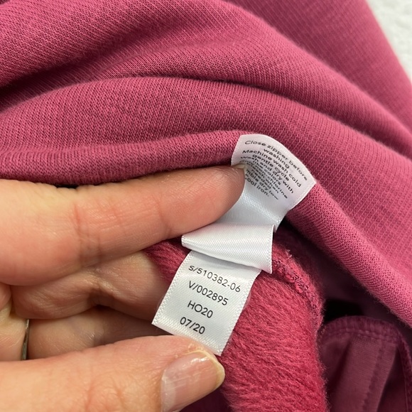 Athleta Cozy Karma Side Zip Funnel Neck Victorian Berry size Medium‎ - Picture 7 of 11